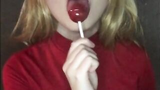 Marta Chuchena Sexy Sucking Lollipop