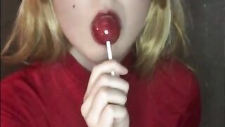 Marta Chuchena Sexy Sucking Lollipop