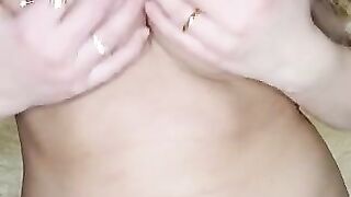 Slut Shows Titties and Pointy Nipples up Close