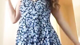 Sexy GF With Cute Face Playing Herself And Send Video To BF