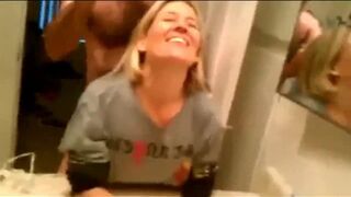 Cheating wife having a real orgasm with lover on vacation