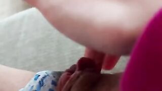 Hot Teen Masturbation Dripping Wet Pussy with Cute Panties POV