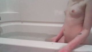 Watch me Fuck myself with my Vibrating Dildo in the Tub!