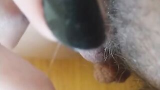 SUPER CLOSE UP - Clit Head Jumping and Pulsating