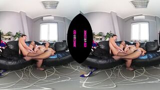 VRConk Chubby Girls Masturbating With Double Dildo VR Porn