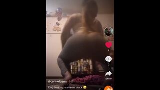 Ebony Thot PhatBooty Twerk with Ass Crack