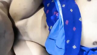 Blue saree aunty sex no t