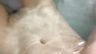 Girl Plays with her Pussy in the Bathtub