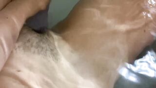 Girl Plays with her Pussy in the Bathtub