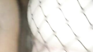 Quick Doggystyle through Fishnets with Sexy Slut