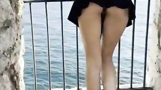 Public Flashing – Pussy and Buttplug