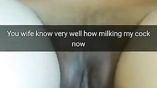 Your wife very good at riding cheating dicks to creampies!