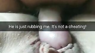 He is just rubbing my pussy! Its totally not cheating,hubby!