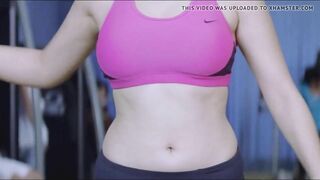 Hansika Sexy Fap Workout