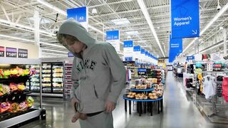 Straight Jock lost a bet and had to jet off in the supermarket