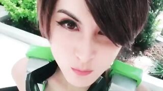 Sinastri cosplay cute tracer face loop