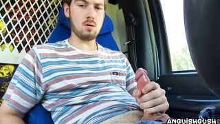 Jacking Off in the Work Van and Unloading a MASSIVE Cumshot - Anguish Gush