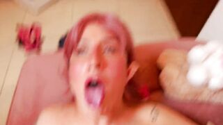 Pov blowjob cosplay cumshot ahegao face