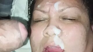 cumshot on my face