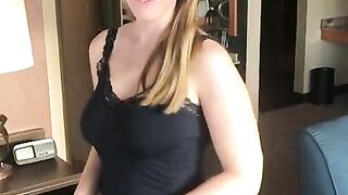 Hot Wife with HUGE Natural Tits Cums HARD for you! -Lisa Brooks