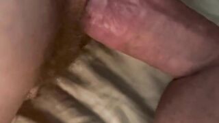 POV Fucking Wet Hairy Pussy from Behind Hardcore American Milf Sex Porn