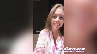 Getting cum wiped off my ass after sex, caught during panties vibrator masturbation, asshole and pussy closeups - Lelu Love