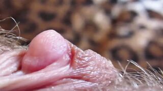 Extreme close up on my big clit