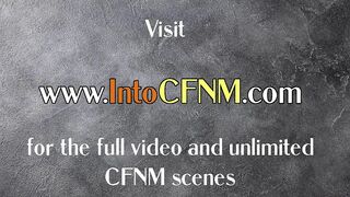 CFNM amateur MILFS sucks cock in 3some