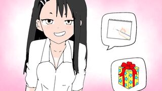 Hayase Nagatoro sex at school cumming in panties