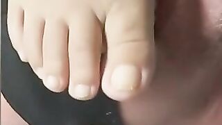 Slave do mistress feet and nails and has to eat dead skin. -DestinyFilms