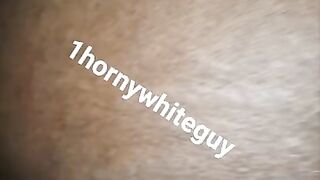 Horny white guy fucking big ass ebony Haitian MILF doggystyle