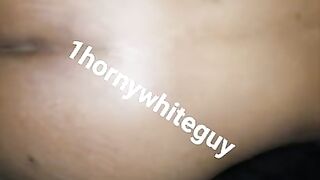 Horny white guy fucking big ass ebony Haitian MILF doggystyle