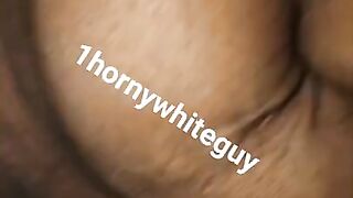 Horny white guy fucking big ass ebony Haitian MILF doggystyle