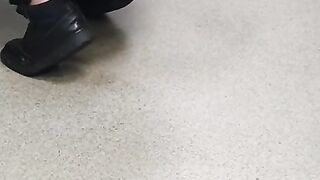 Step mom cleaning floor get fucked by step son