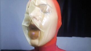 Latex Breathplay Mask