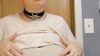 Slow strip tease anime milf cutie tits in face pov