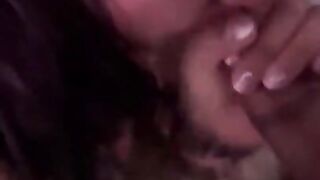 Latina deep blowjob