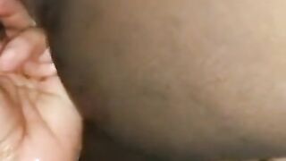 Close up fisting - Black wet pussy