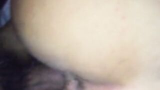 Wife's pussy farting while being fucked from behind