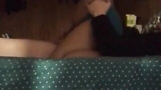 Sexy little Latina begs for tickles while jerking husband