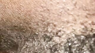 Real hairy pussy orgasm contractions closeup