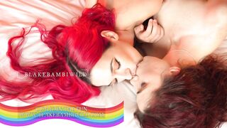 Psychedelic Lesbian Passionate Kissing & Grinding