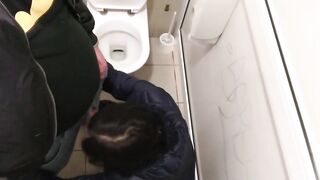 She sucked my dick well good in a public toilet