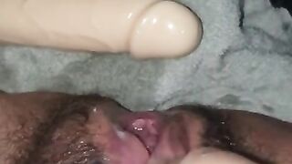 Husband cleans Hotwife's dirty pussy