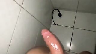 wife at work and the boner hit me so hard that I had to go to the bathroom to use my penis pump