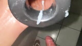 wife at work and the boner hit me so hard that I had to go to the bathroom to use my penis pump