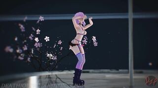 MMD R18 Nude Pink Misaka - Roll Deep 1094