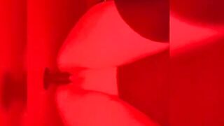 Redroom dildo ride