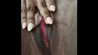 Black Girl Pussy Rubbing Blue Lace