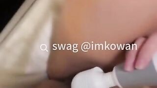 After Facial and Swallow, Horny Wife @imkowan keep Masturbating. SWAG.live